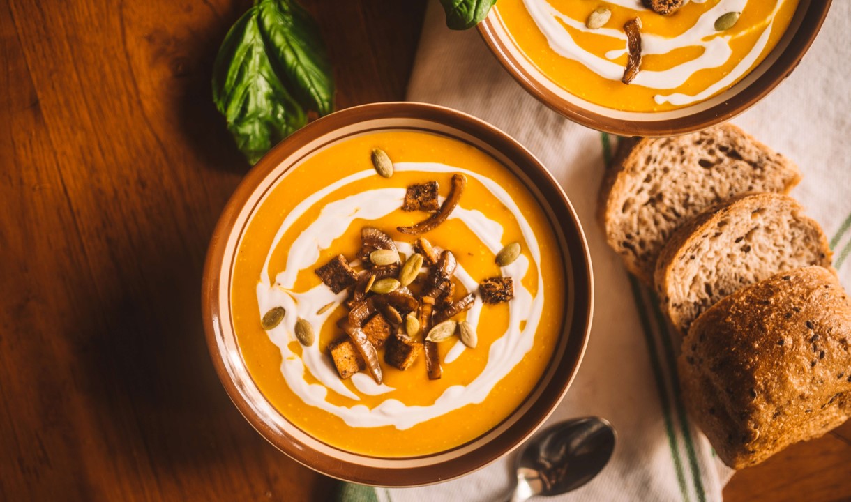 Curried Honey Sweet Potato Soup