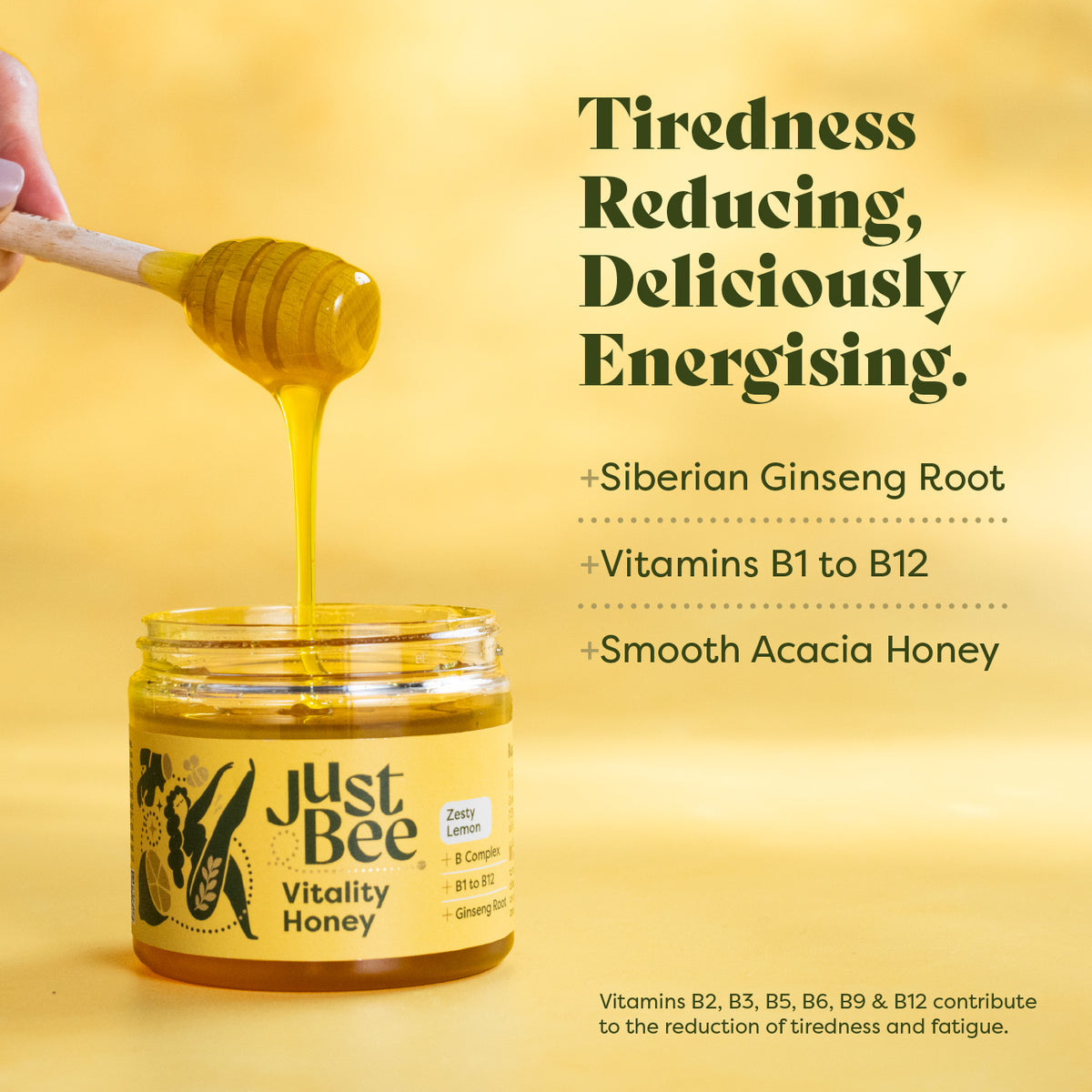 Vitality Honey for Tiredness & Fatigue Multipack (3x260g)
