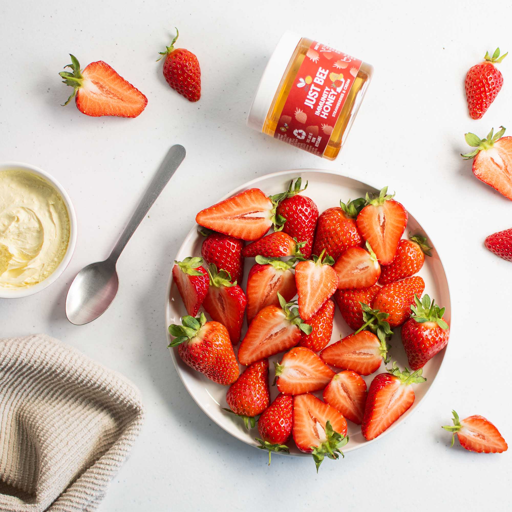 LIMITED EDITION Strawberries & Cream Immunity Honey (260g)