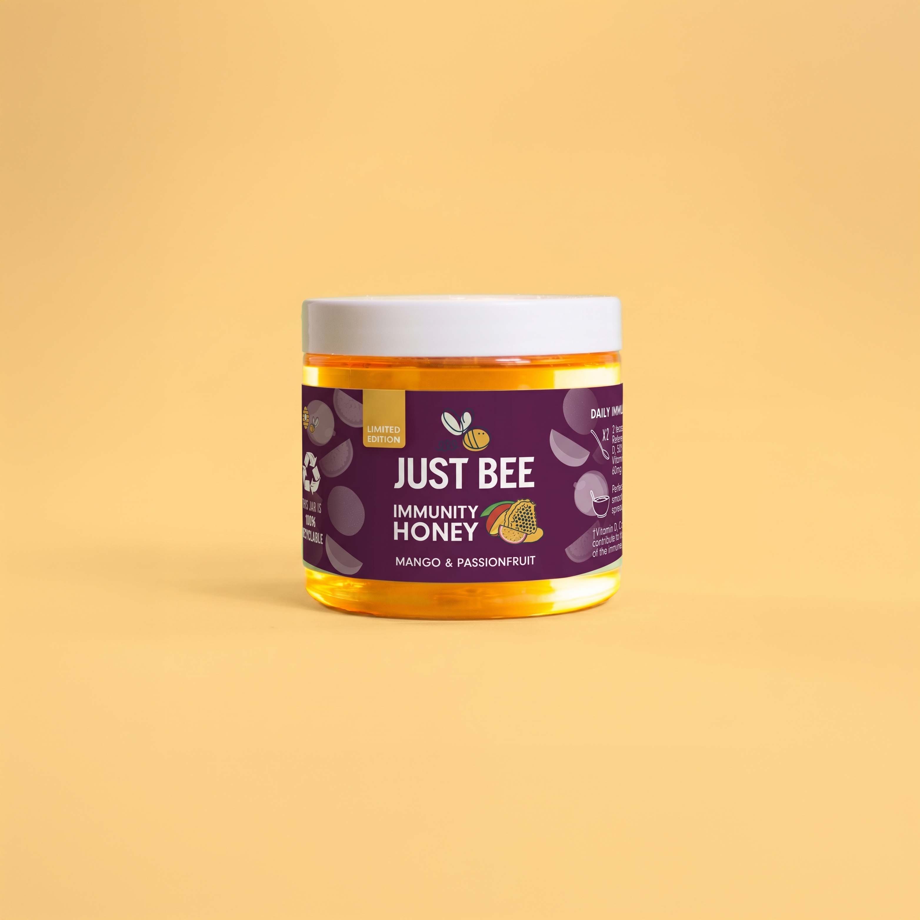 LIMITED EDITION Mango & Passionfruit Immunity Honey (3 x 260g)