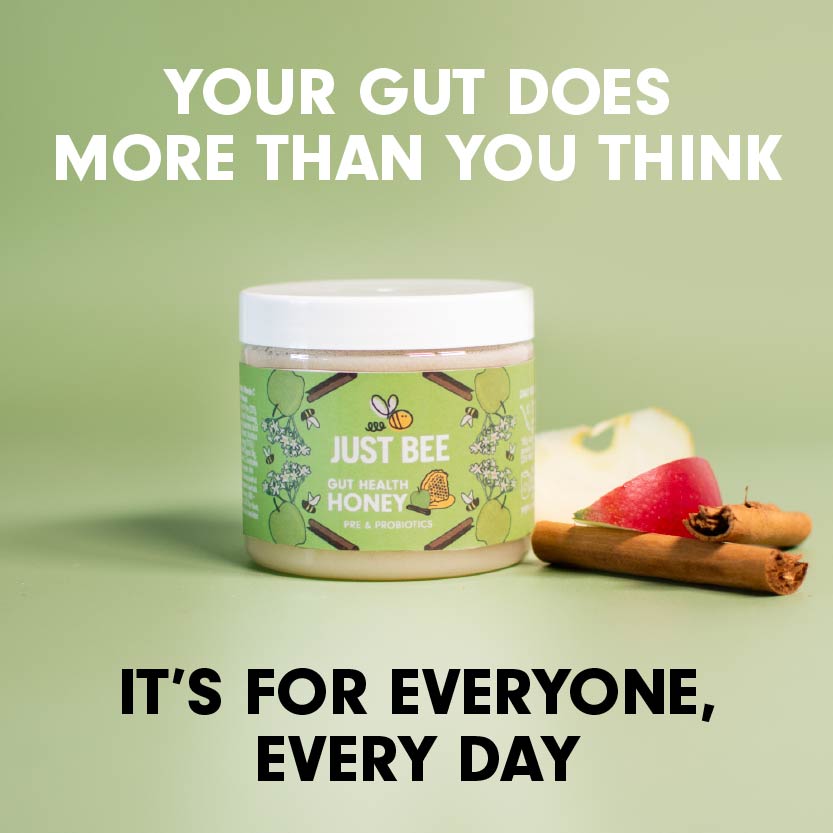 Gut Health Honey - Apple & Cinnamon with Pre and Probiotics (3x260g)