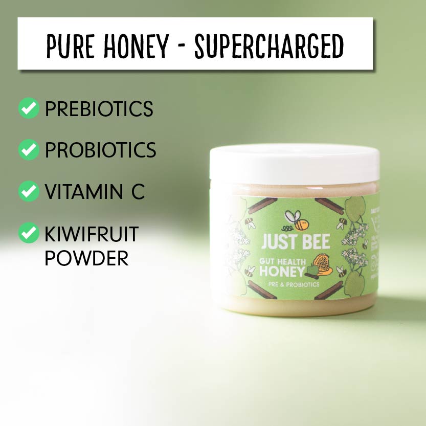 Gut Health Honey - Apple & Cinnamon with Pre and Probiotics (3x260g)