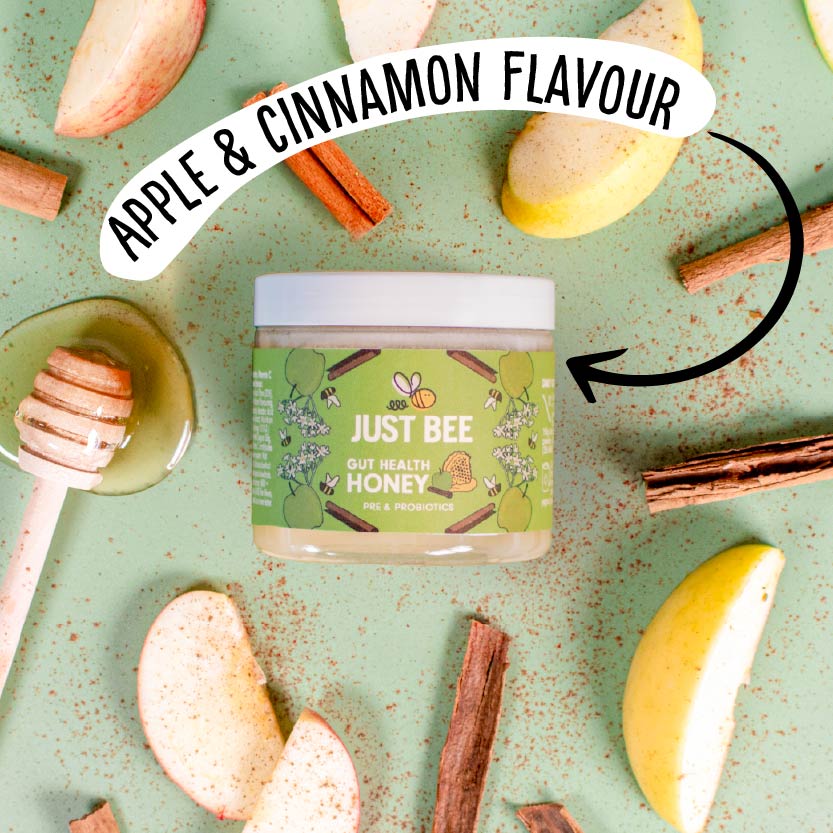 Gut Health Honey - Apple & Cinnamon with Pre and Probiotics (3x260g)