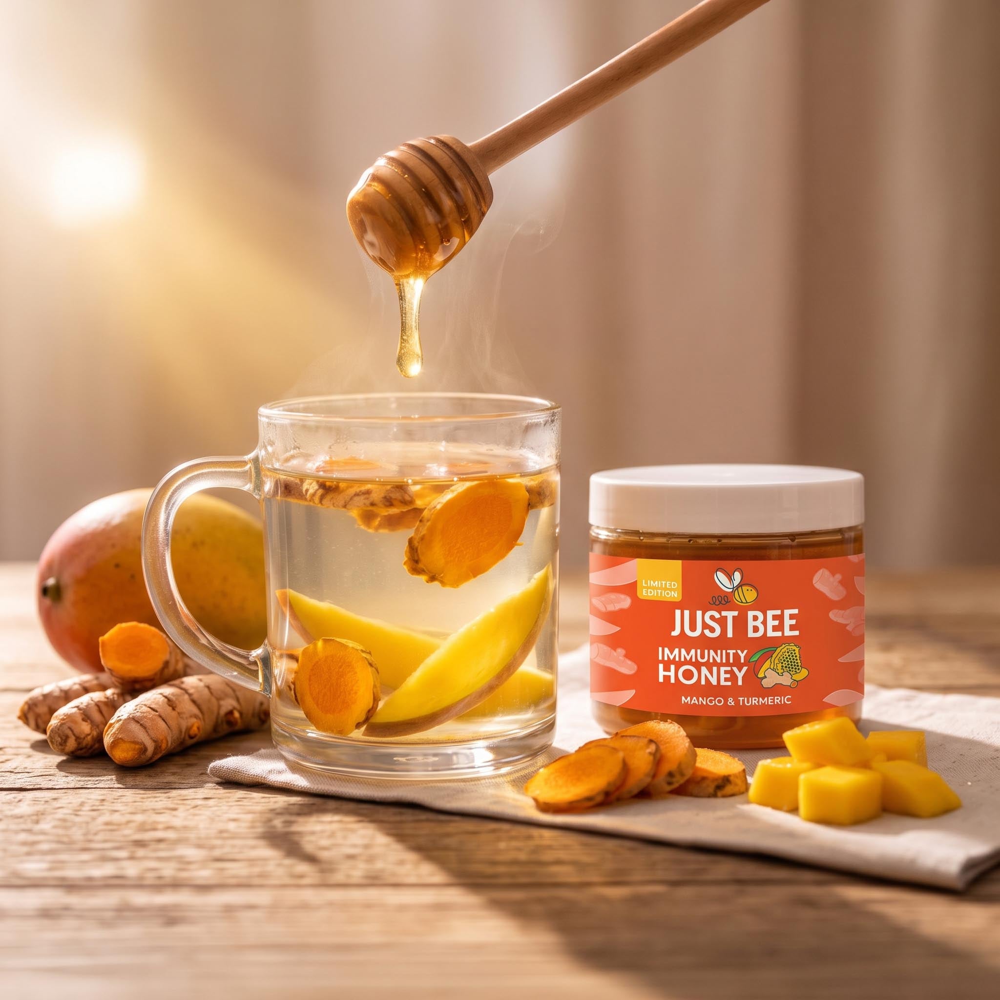 LIMITED EDITION Mango & Turmeric Immunity Honey Multipack (3x260g)