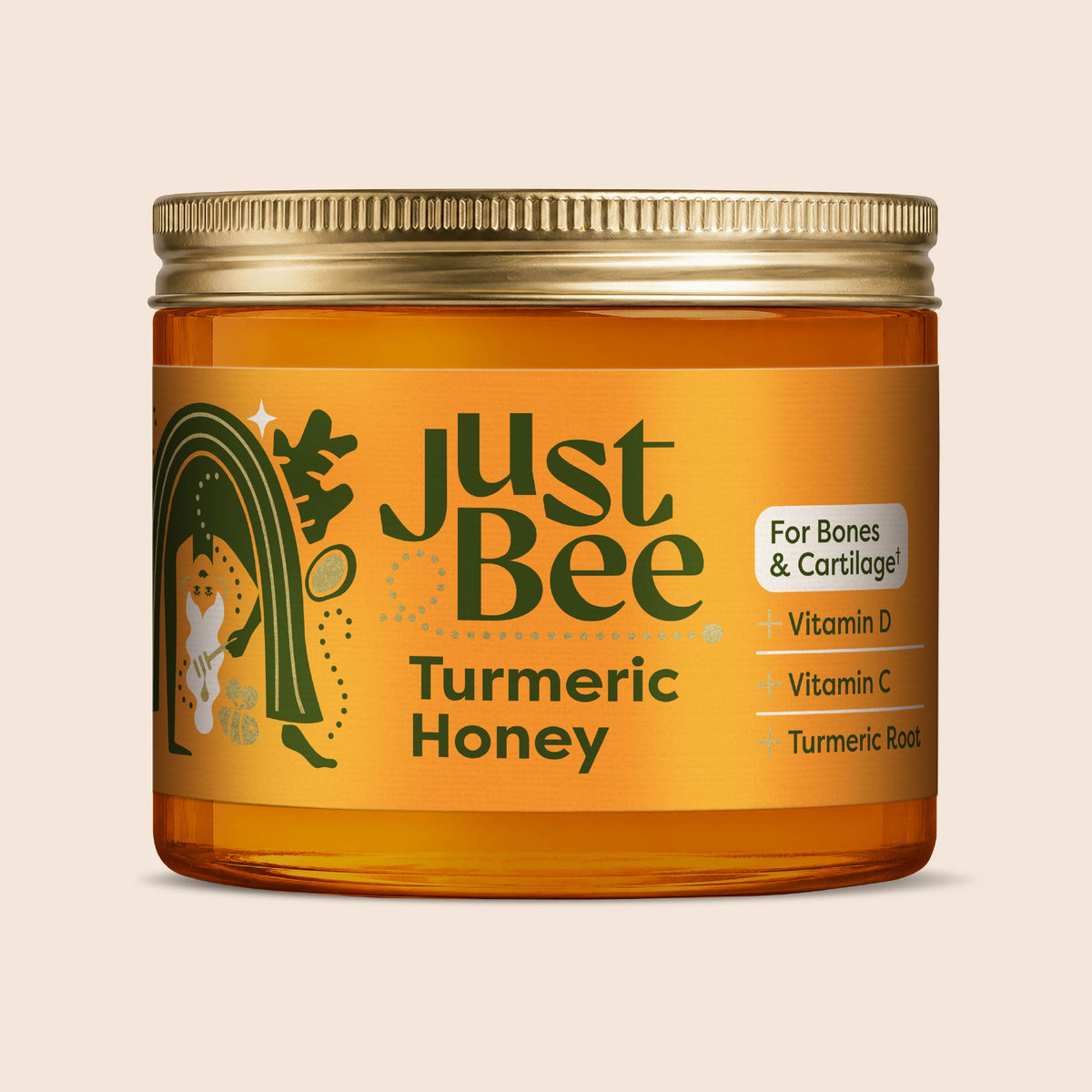 Turmeric Honey with Turmeric Extract, Vitamins D & C (260g)
