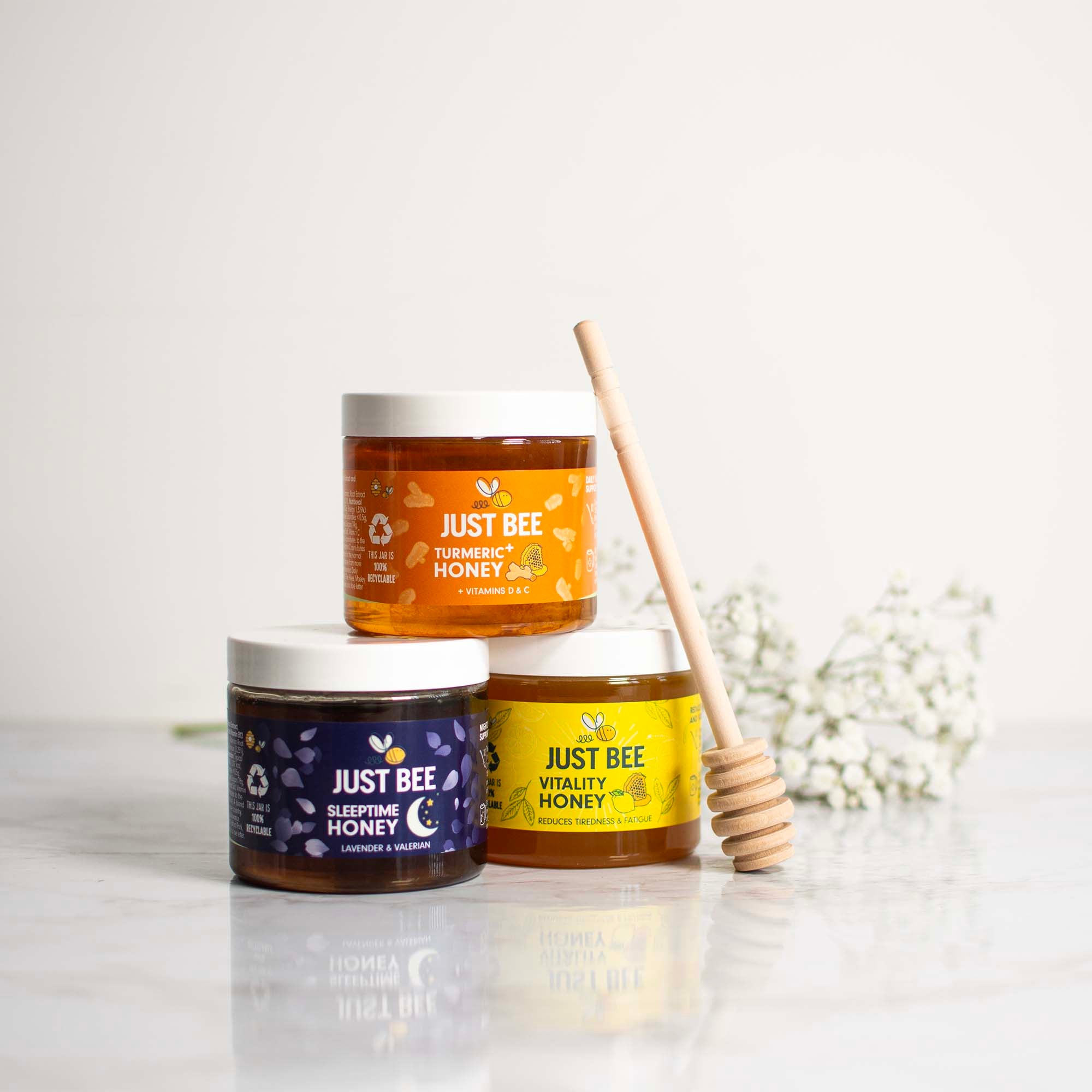 Wellness Honey Trio (Turmeric+, Vitality, Sleeptime) - Gift Box (3x260g)