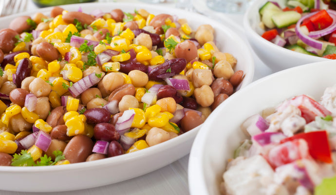 Bean and Sweetcorn Salad with Honey
