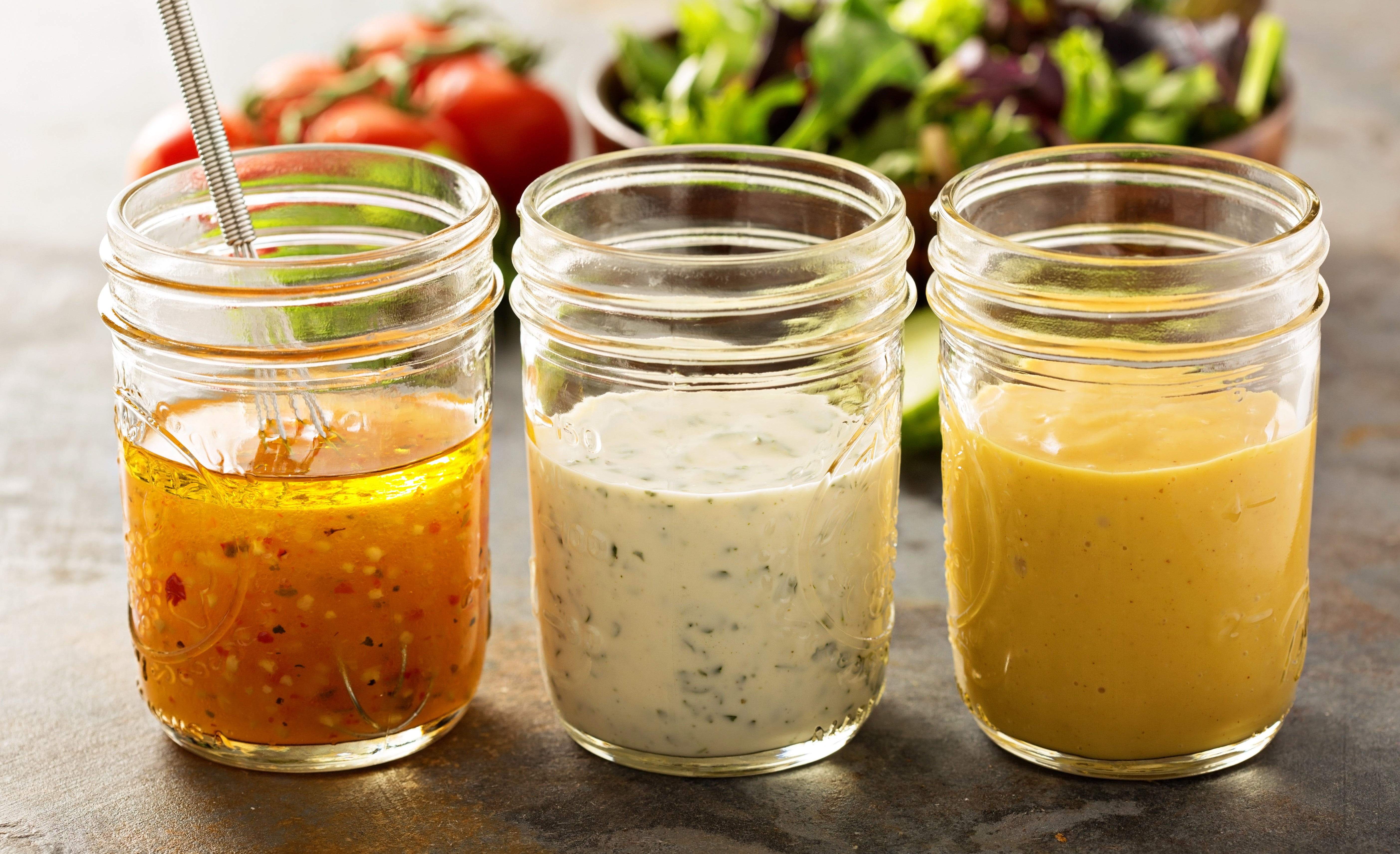 Honey and Mustard Salad Dressings