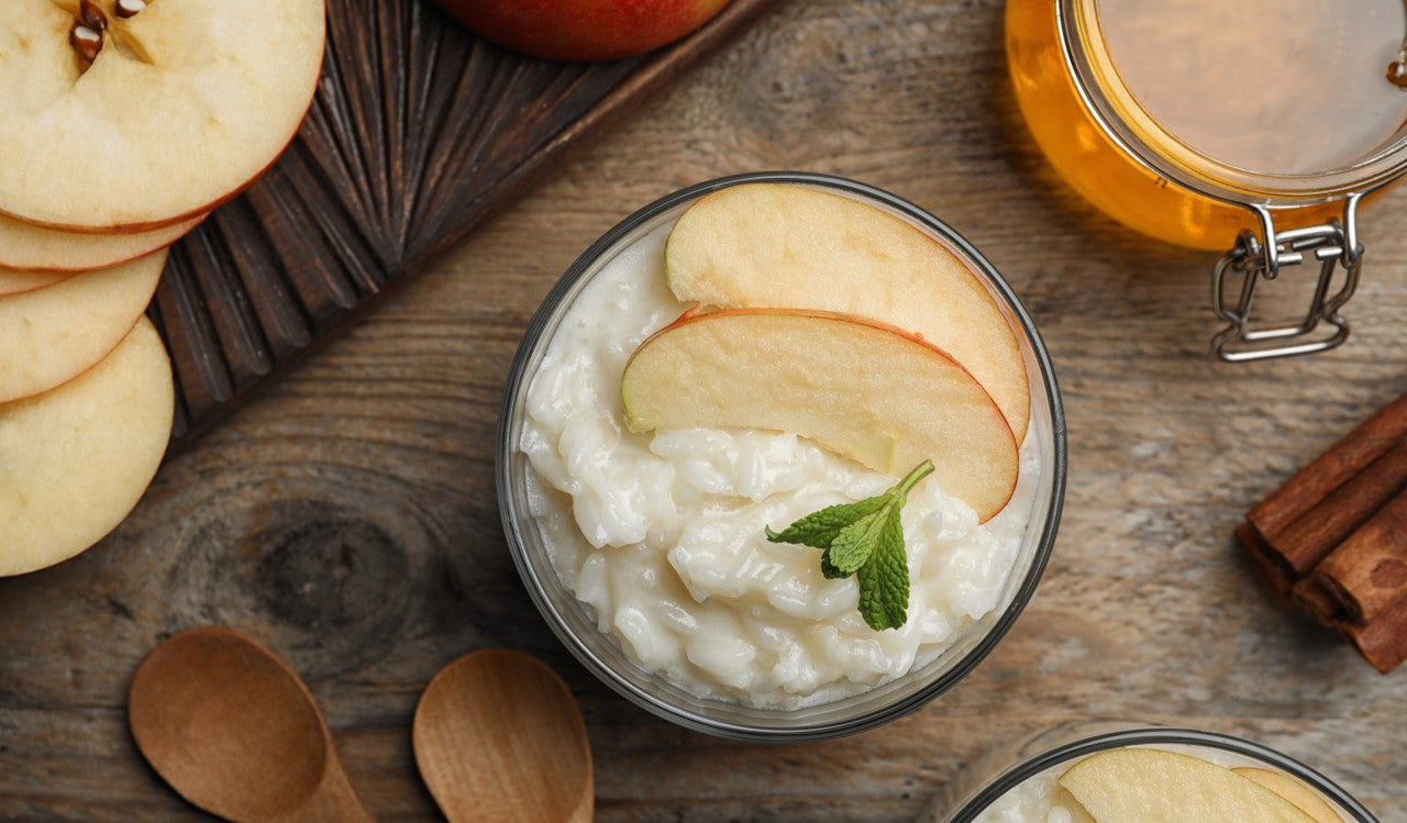 Apple Honey Rice Pudding