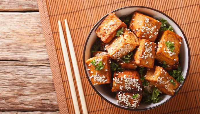 Honey Ginger Tofu and Rice