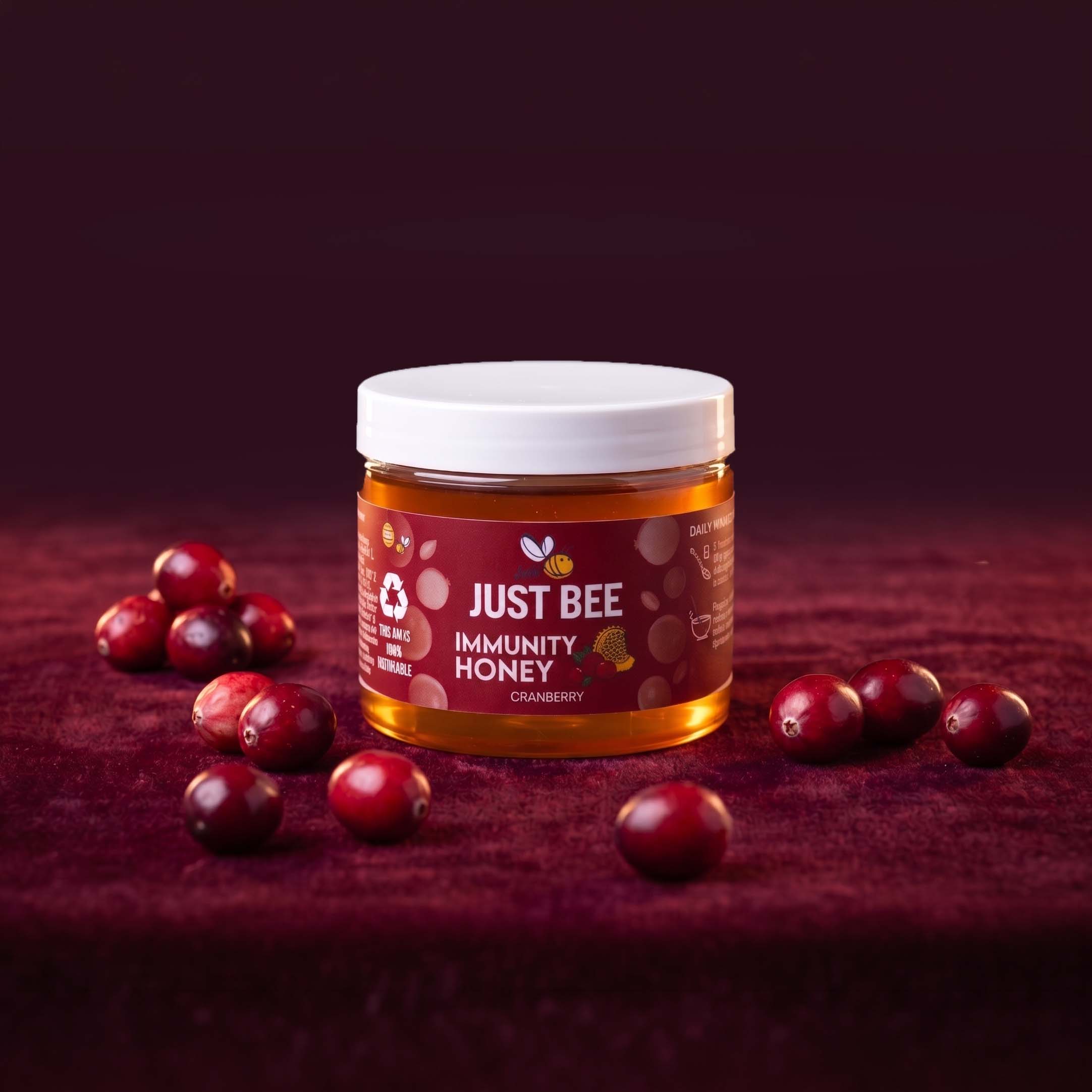 LIMITED EDITION Cranberry Immunity Honey (3x260g)
