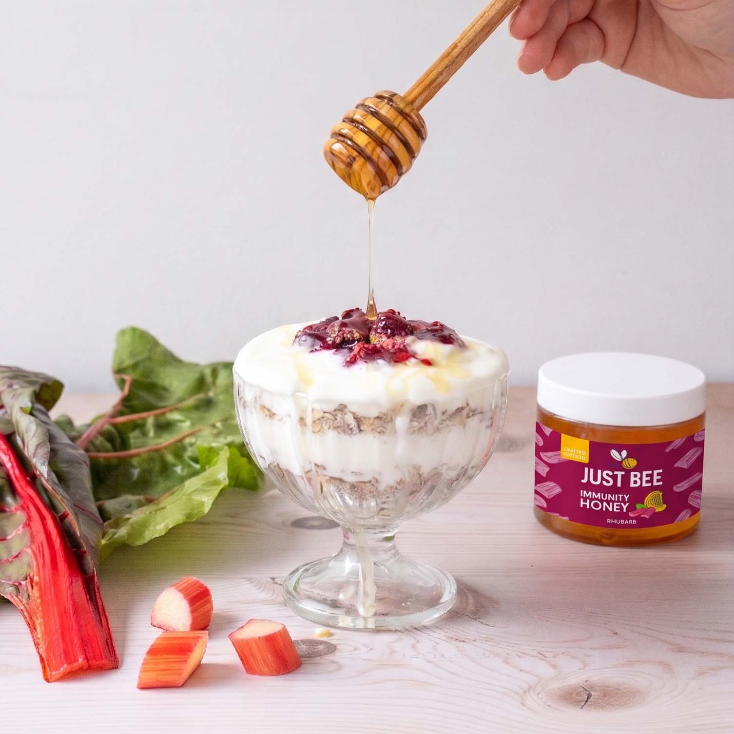 LIMITED EDITION Rhubarb Immunity Honey (260g)