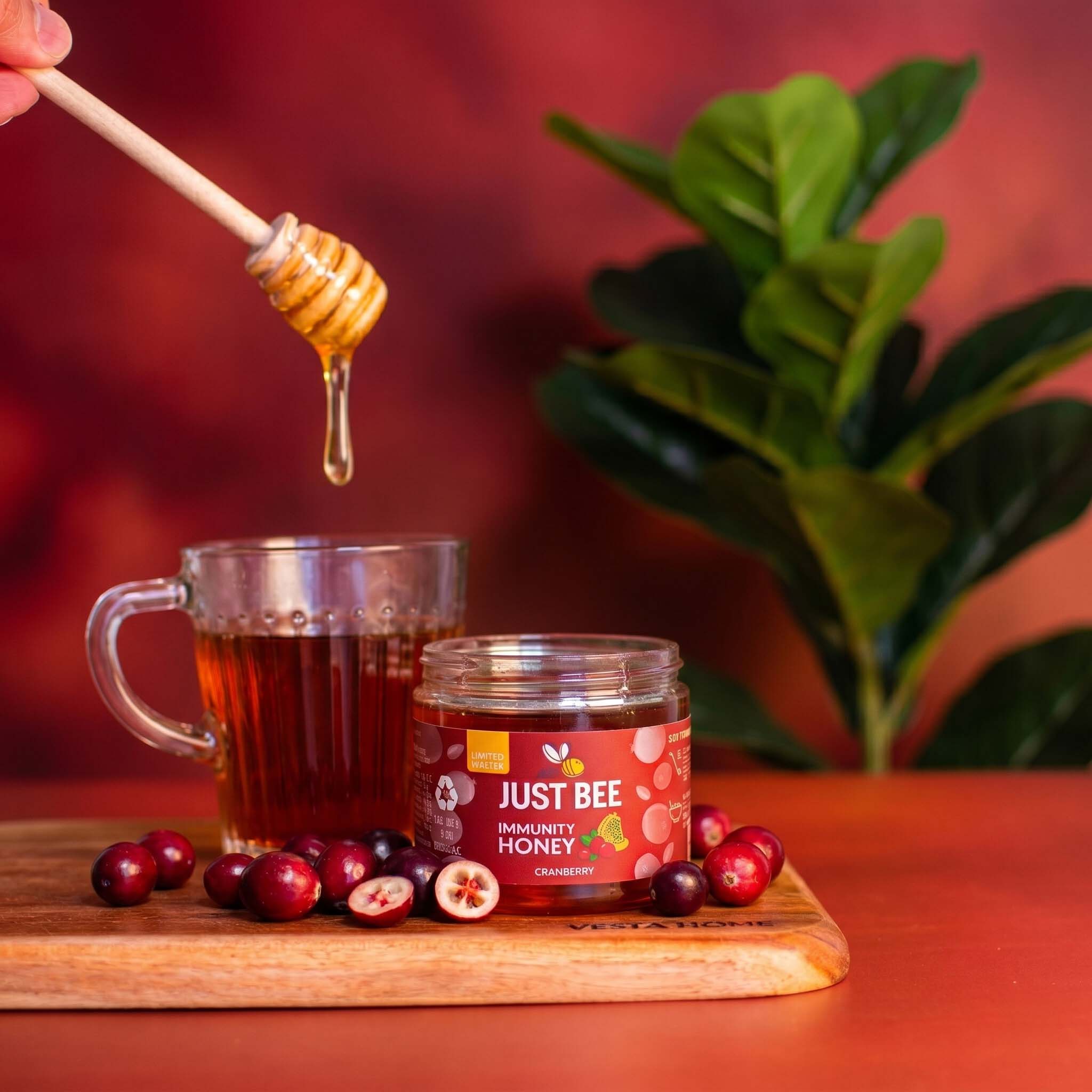 LIMITED EDITION Cranberry Immunity Honey (6x260g)