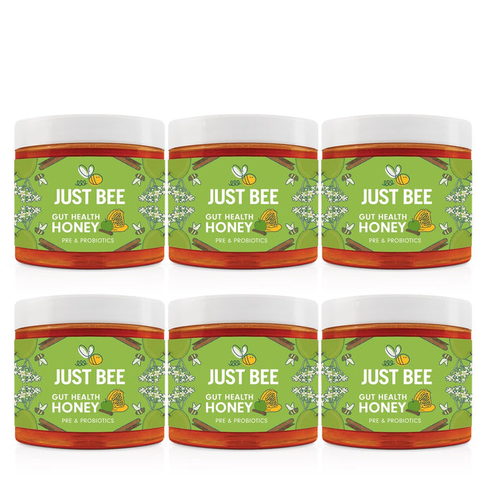 Gut Health Honey - Apple & Cinnamon with Pre and Probiotics (6x260g)