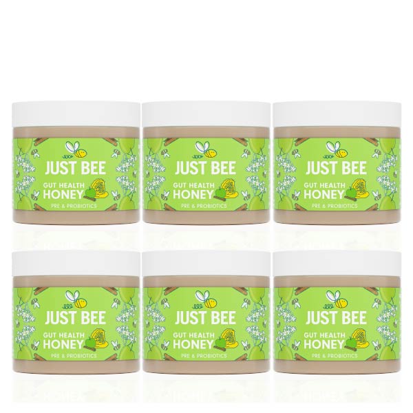 Gut Health Honey - Apple & Cinnamon with Pre and Probiotics (6x260g)