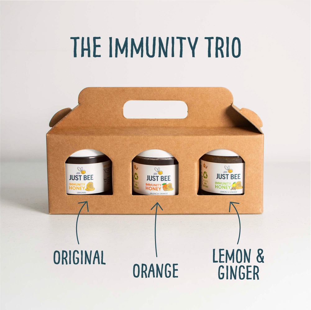 Immunity Honey Trio (Orange, Original, Lemon & Ginger) - Gift Box (3x260g)