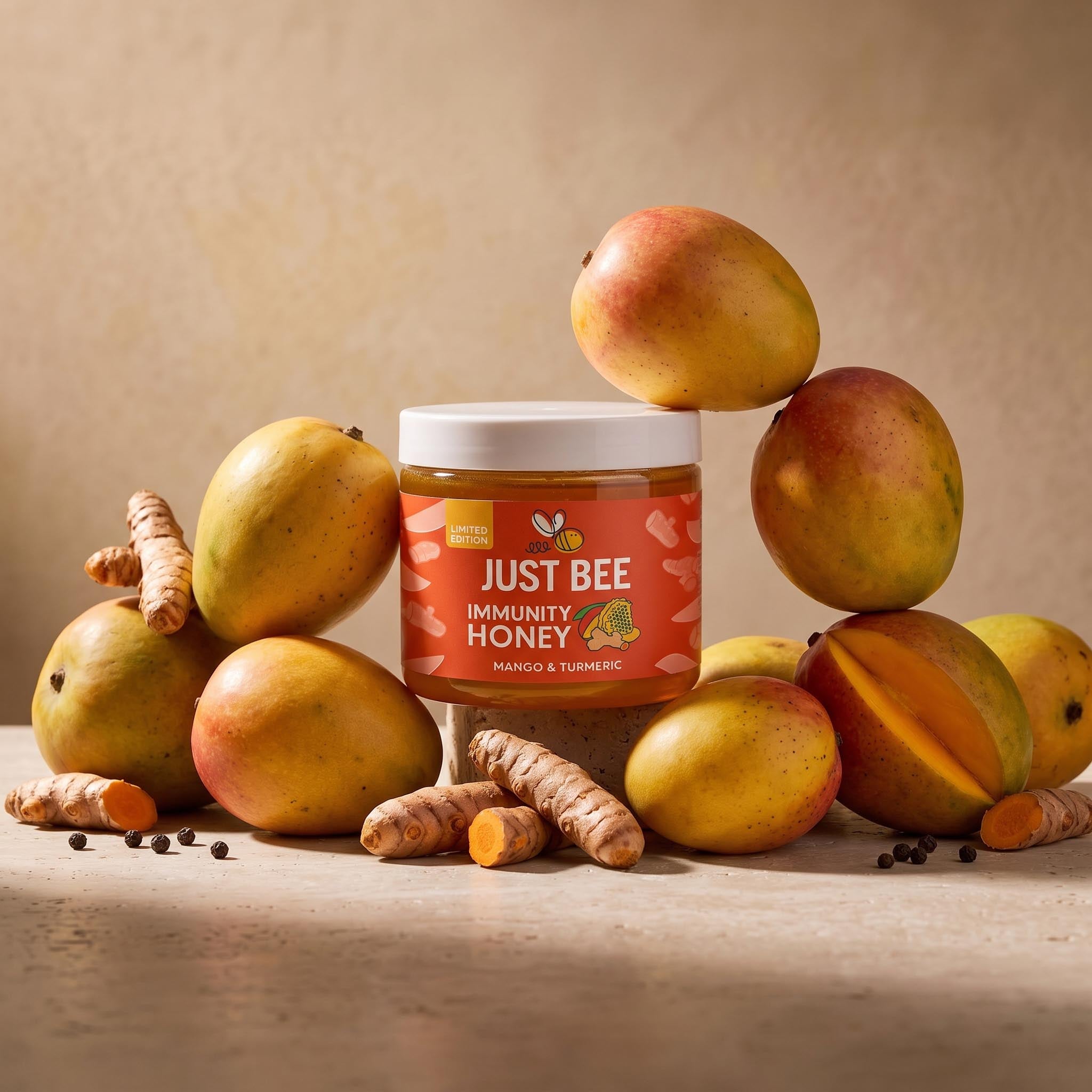 LIMITED EDITION Mango & Turmeric Immunity Honey Multipack (3x260g)