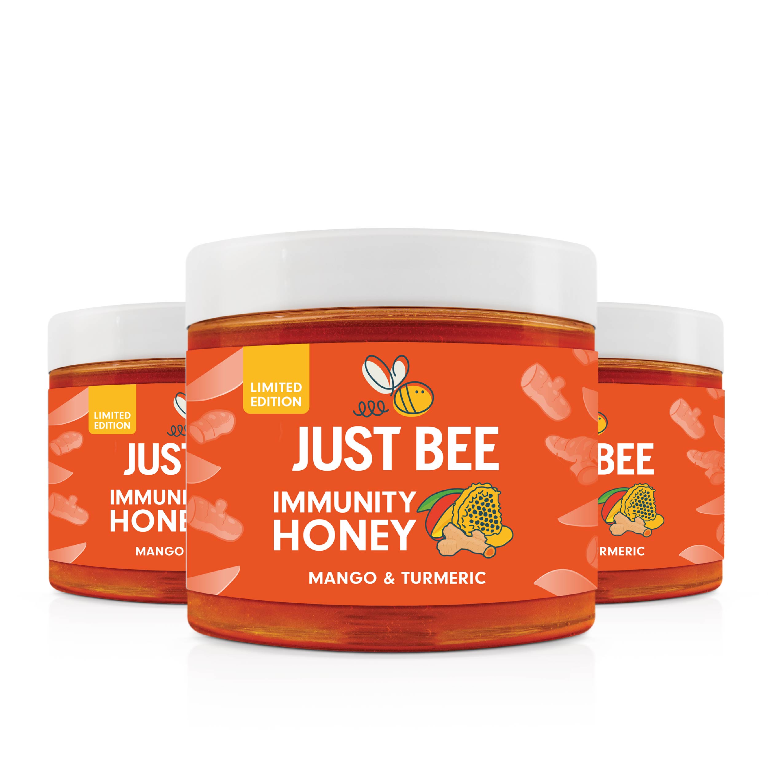 LIMITED EDITION Mango & Turmeric Immunity Honey Multipack (3x260g)