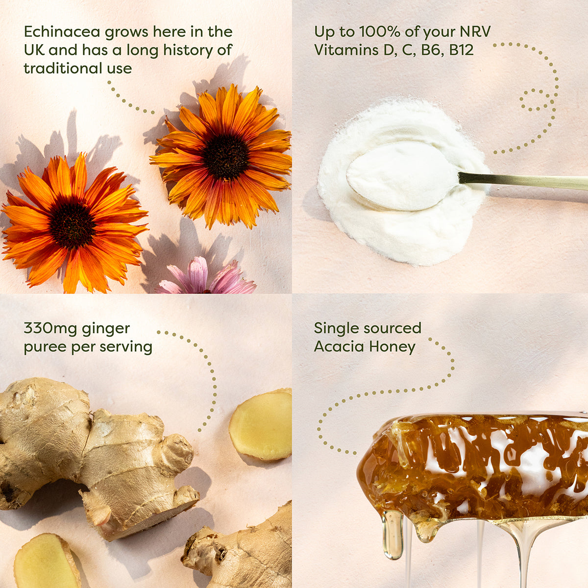 Lemon & Ginger Immunity Honey Multipack (3x260g)