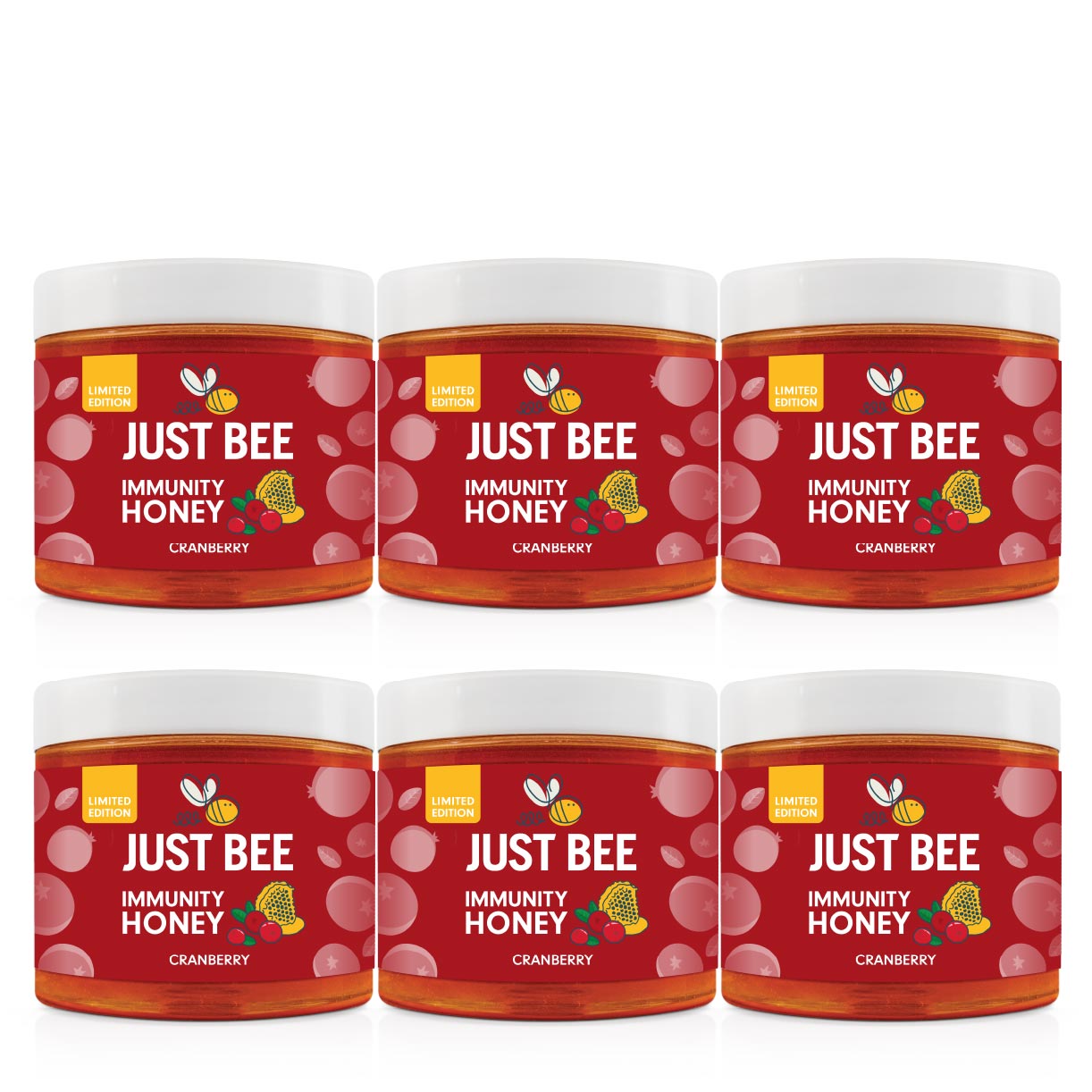 LIMITED EDITION Cranberry Immunity Honey (6x260g)