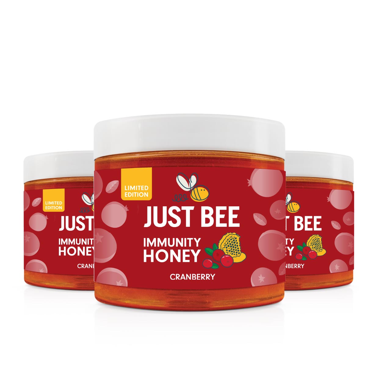 LIMITED EDITION Cranberry Immunity Honey (3x260g)