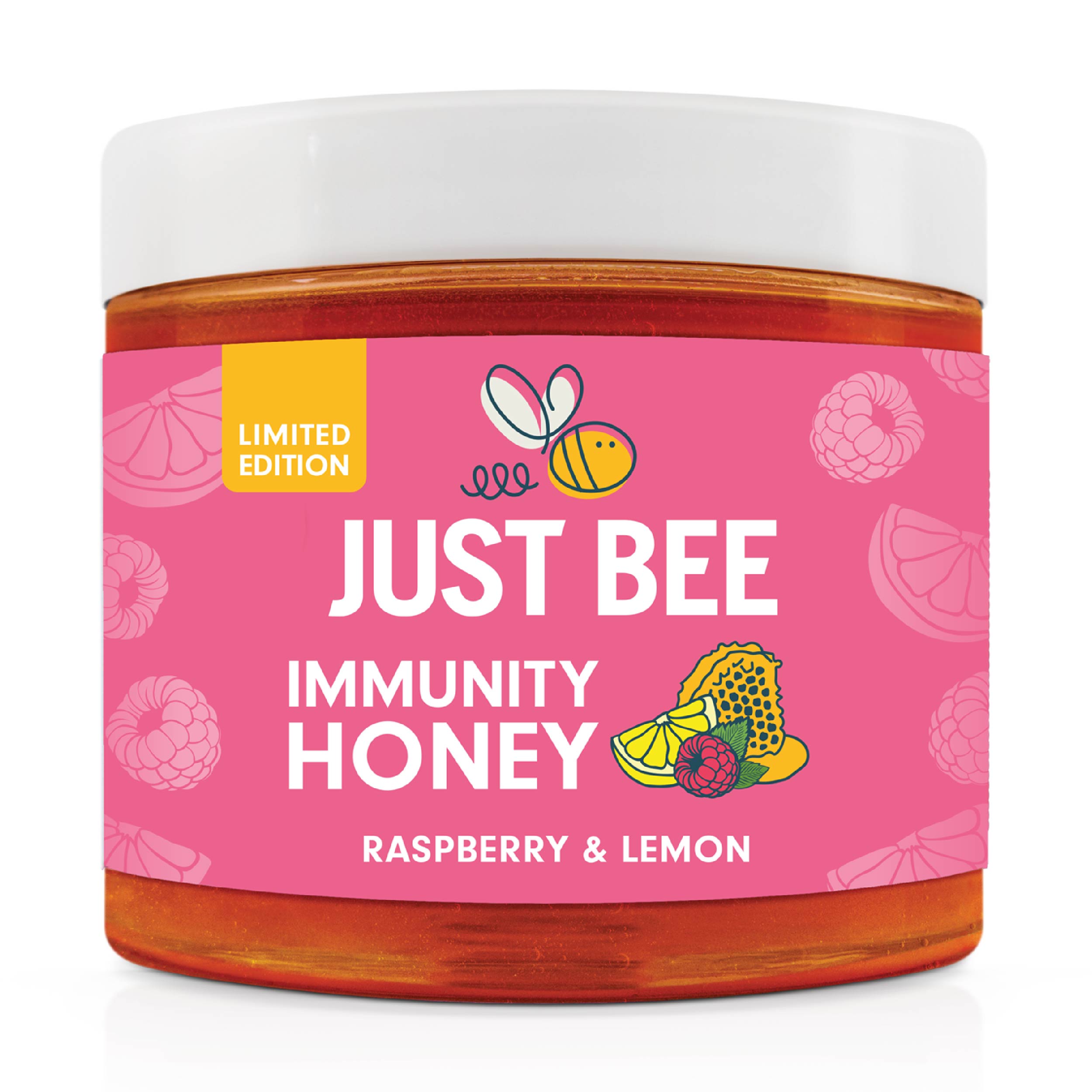 LIMITED EDITION Raspberry & Lemon Immunity Honey (260g)