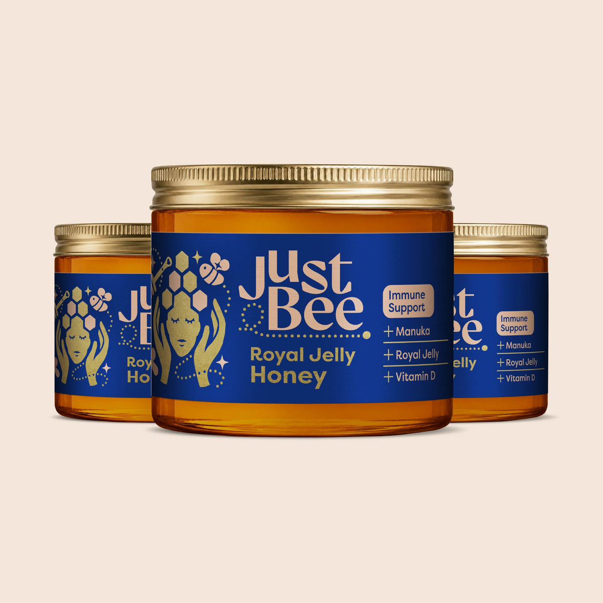 Royal Honey Multipack - with Royal Jelly, Manuka & Vitamin D (3x260g)