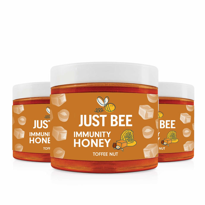 LIMITED EDITION Toffee Nut Immunity Honey Multipack (3x260g)