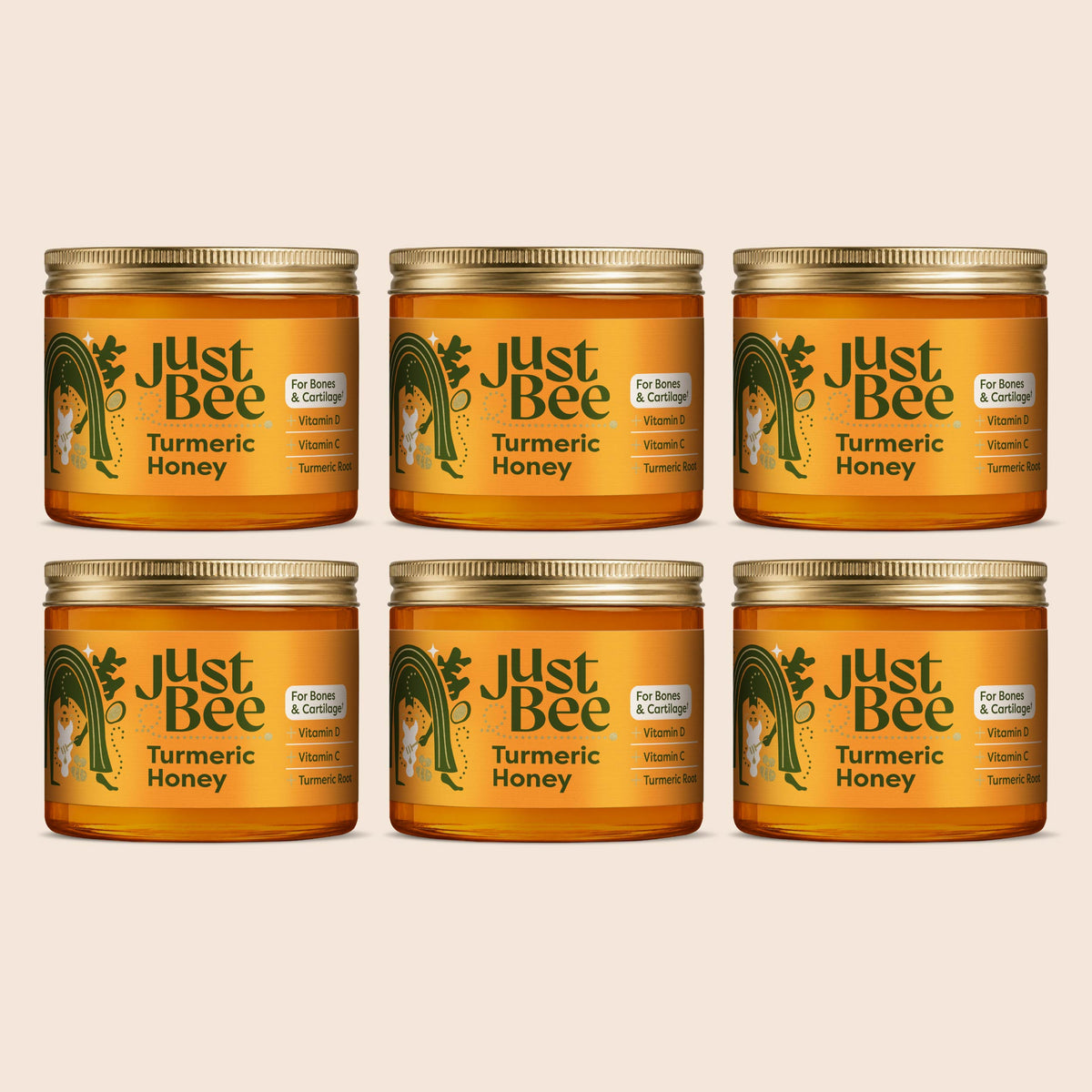 Turmeric Honey with Turmeric, Vitamins D & C Bulkpack (6x260g)