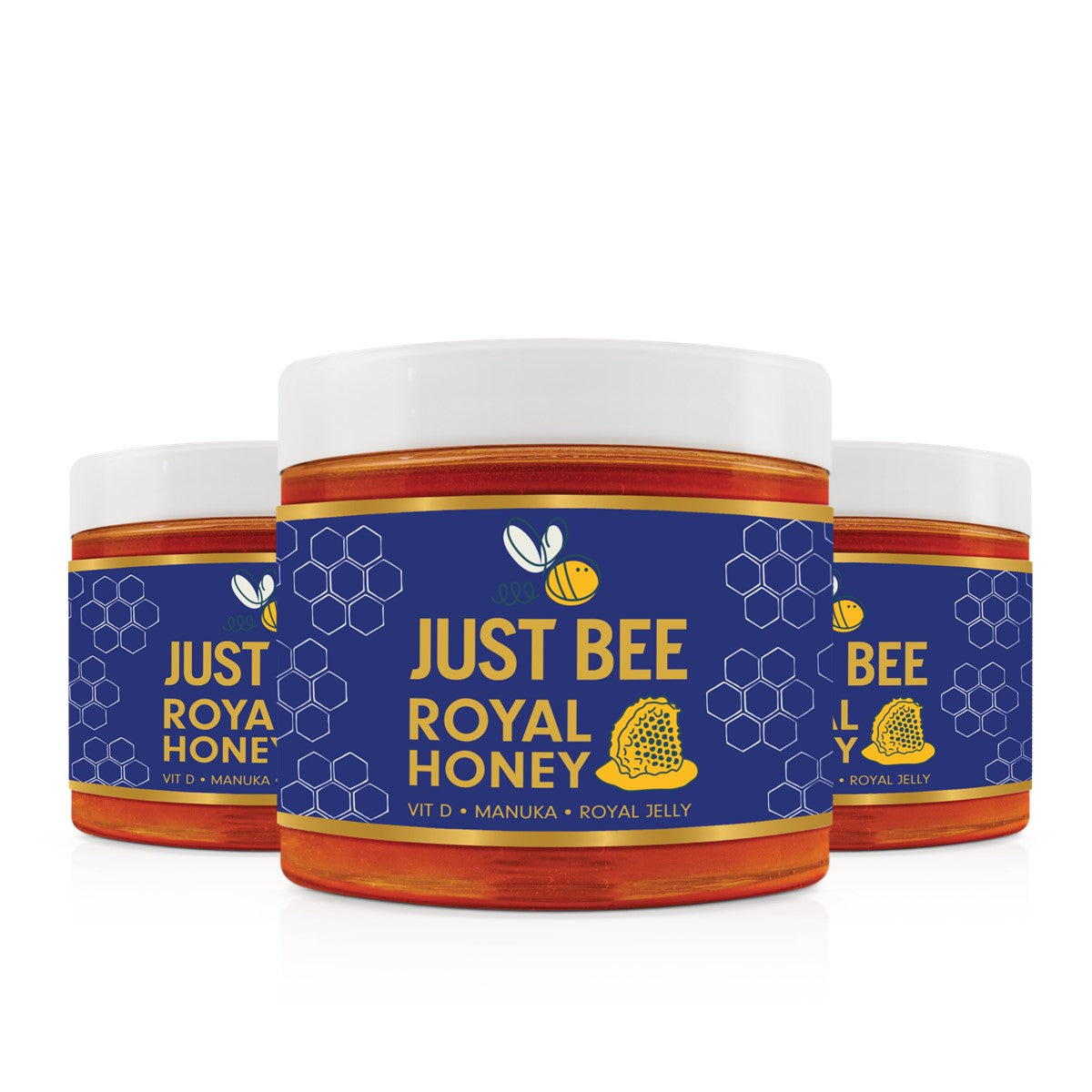 Royal Honey Multipack - with Royal Jelly, Manuka & Vitamin D (3x260g) –  Just Bee Honey