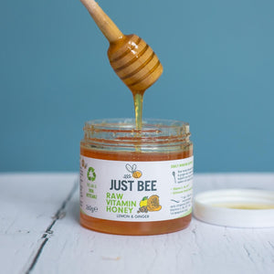 Raw honey with lemon and ginger from Just Bee Honey