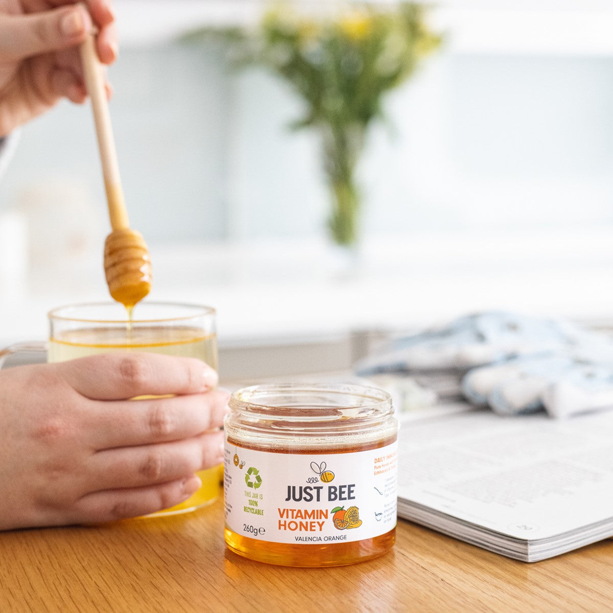 Buy Pure Honey | £7.99 per pot | Vitamin Honey from Just Bee Honey
