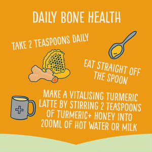 daily bone health turmeric honey
