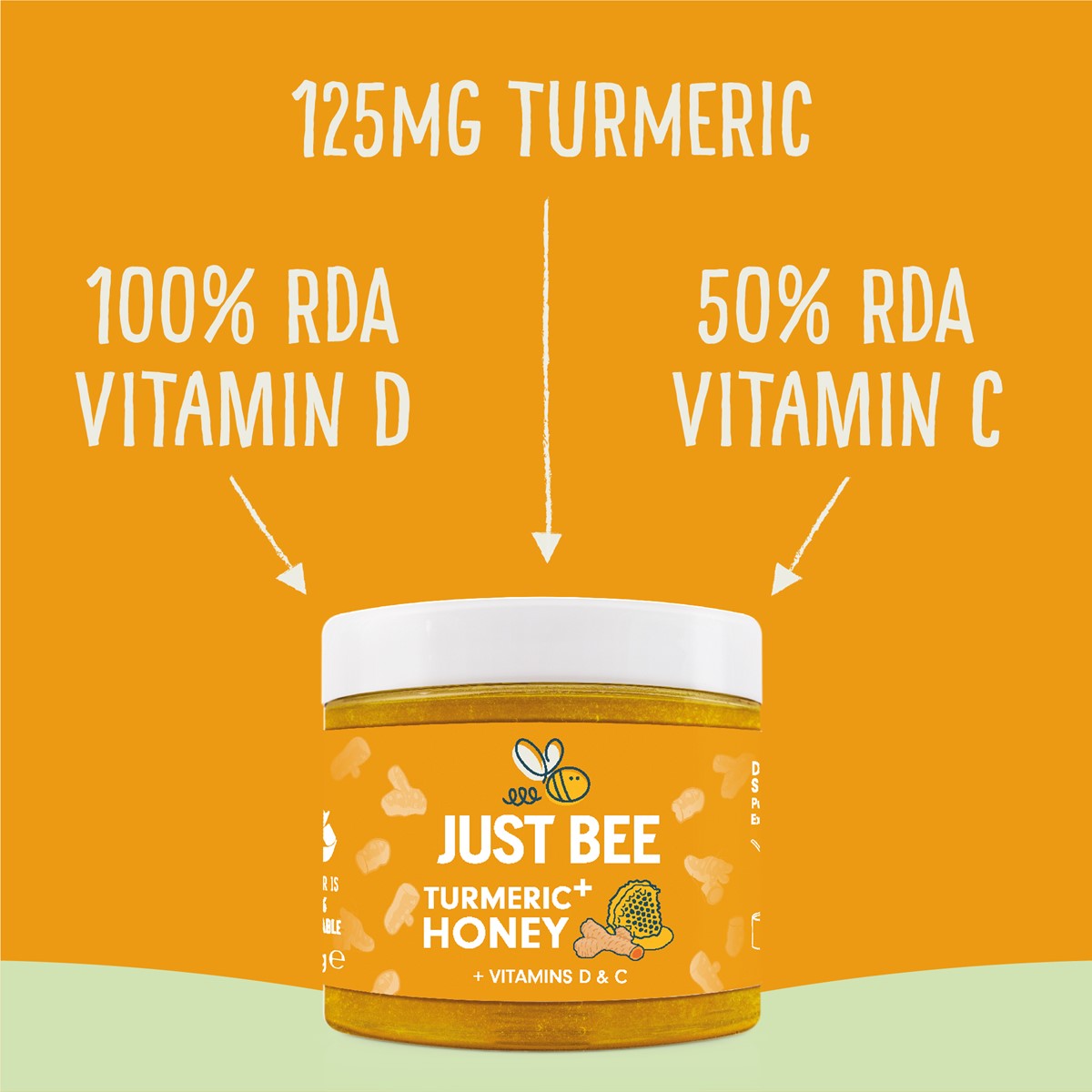 Turmeric+ Honey with Turmeric Extract, Vitamins D & C (260g)